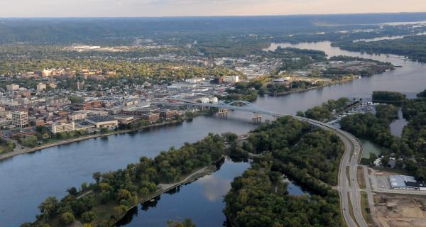 La Crosse on the Mississippi River