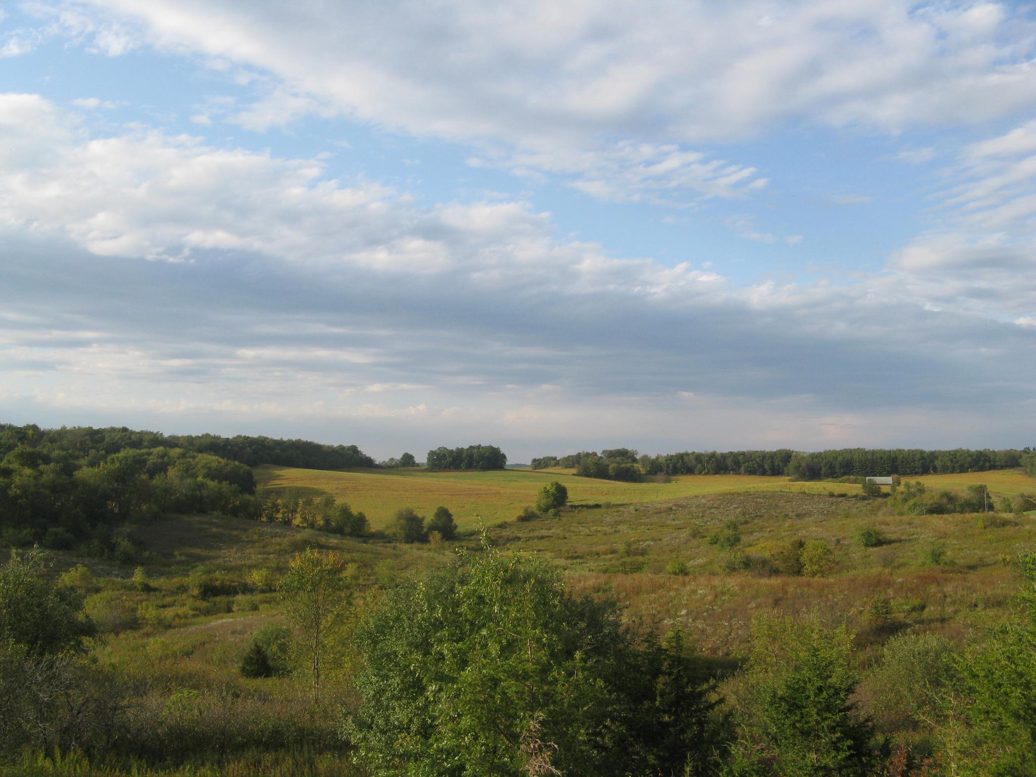 Rolling landscape at Borah Creek Prairie